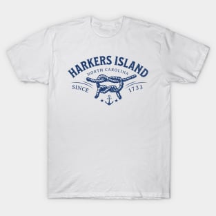 Harkers Island, NC Beach Knot Summer Vacation T-Shirt